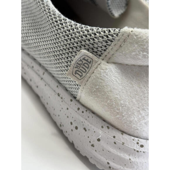 Hey Dude Wendy Sox Women's Stone White Casual Loafers Comfort Slip On Shoe US 7M - Picture 8 of 9
